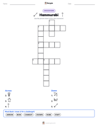 Hammurabi printable worksheet preview