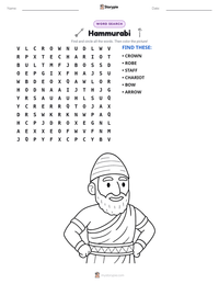Hammurabi printable worksheet preview