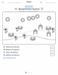 이슈타르 - 메소포타미아 인쇄 가능한 워크시트 미리보기