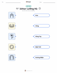 Tài liệu in sẵn Ishtar - Lưỡng Hà cho trẻ em