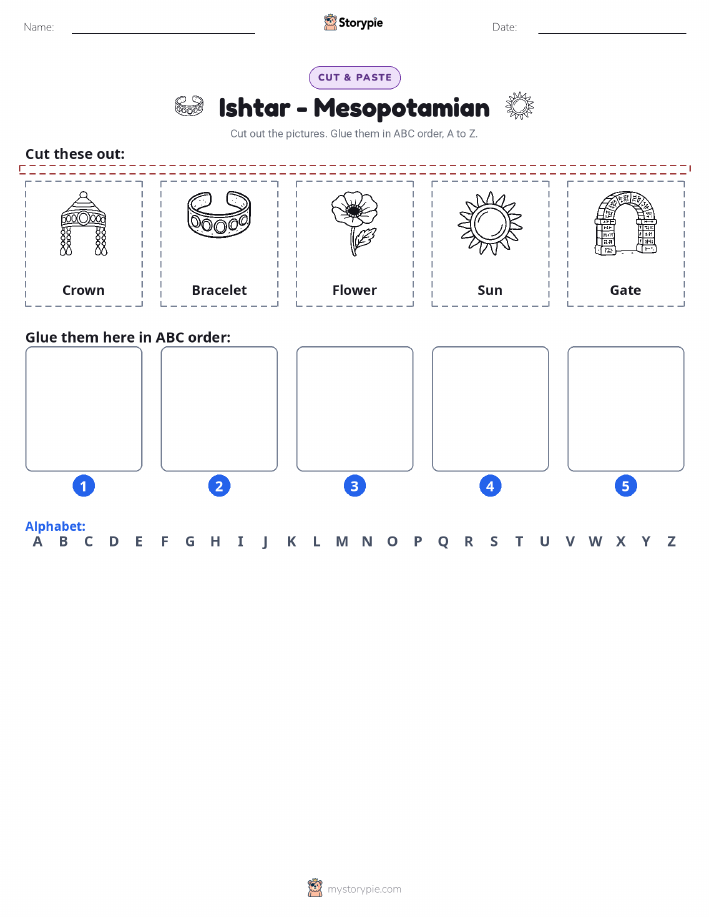 Cut & Paste Alphabet