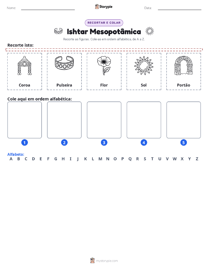 Recortar & Colar Alfabeto