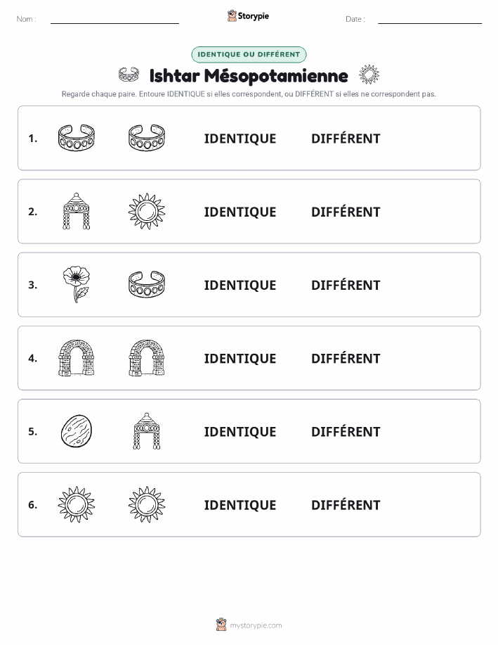 Identique ou Différent