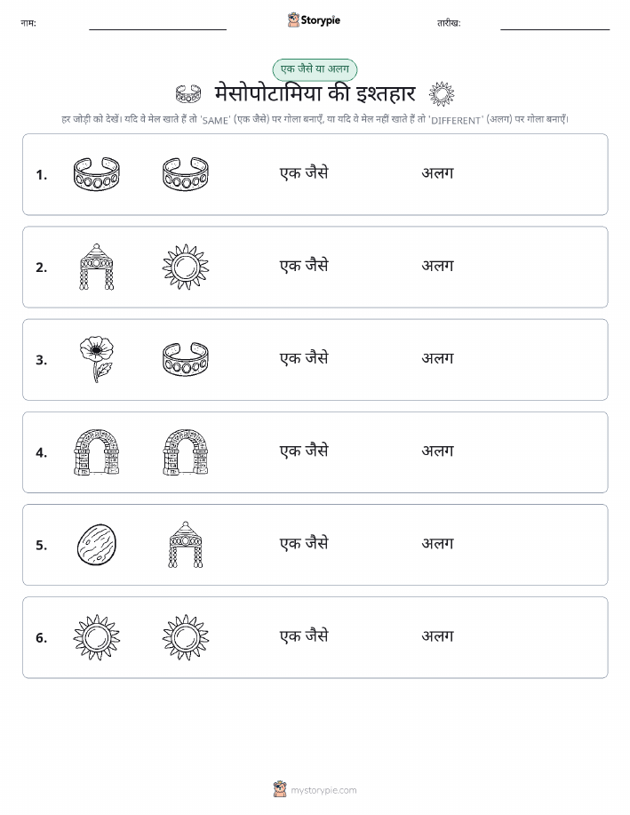समान या भिन्न
