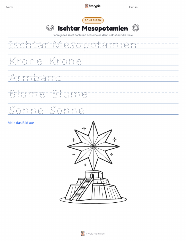 Schreibübung