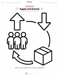 Supply and demand printable worksheet preview