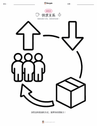 供给与需求 可打印工作表预览
