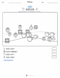 供给与需求 可打印工作表预览