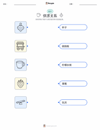 供给与需求 可打印工作表预览
