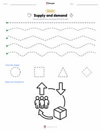 Supply and demand printable worksheet preview