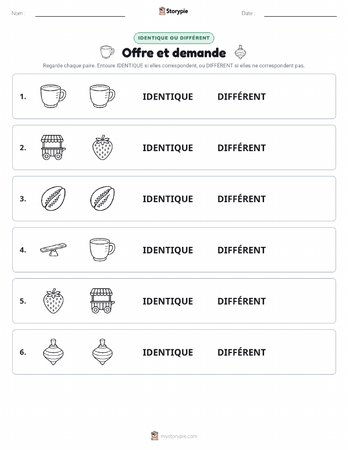 Identique ou Différent