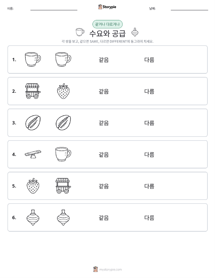 같은 것 또는 다른 것
