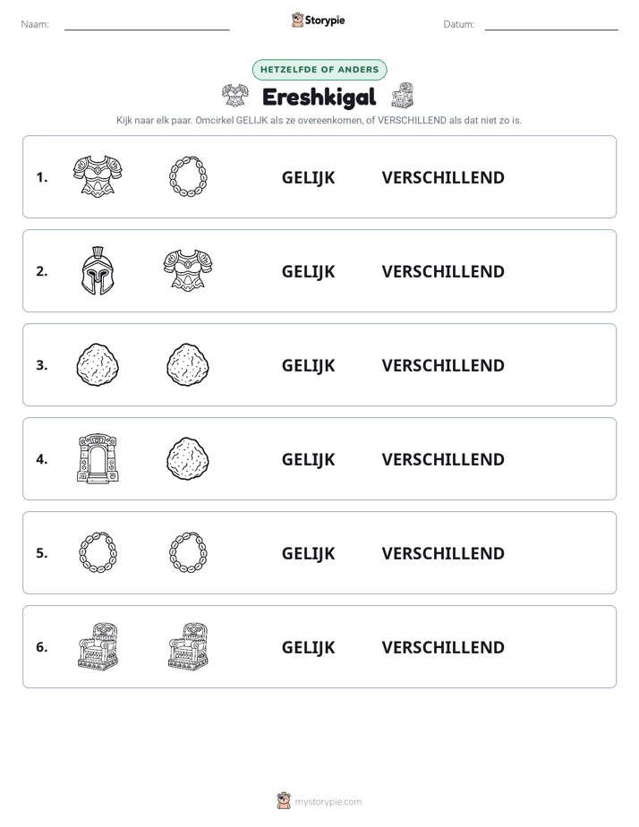 Zelfde of Verschillend