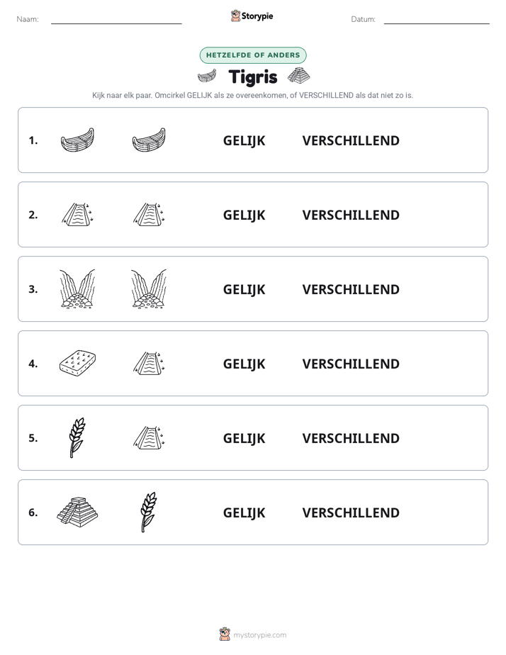 Zelfde of Verschillend