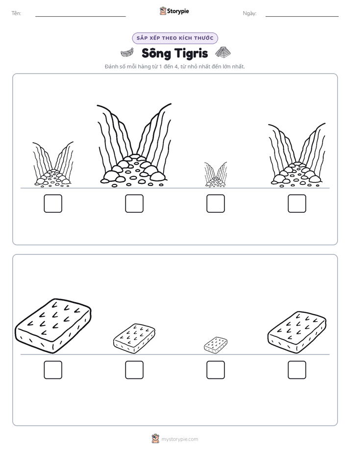 Thứ Tự Kích Thước