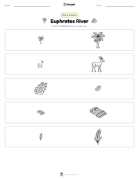 Euphrates River printable worksheet preview