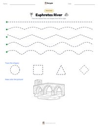 Euphrates River printable worksheet preview