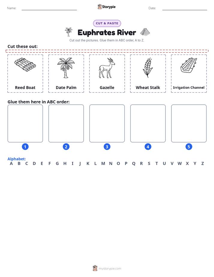 Cut & Paste Alphabet