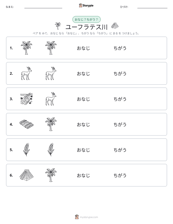 同じか違うか