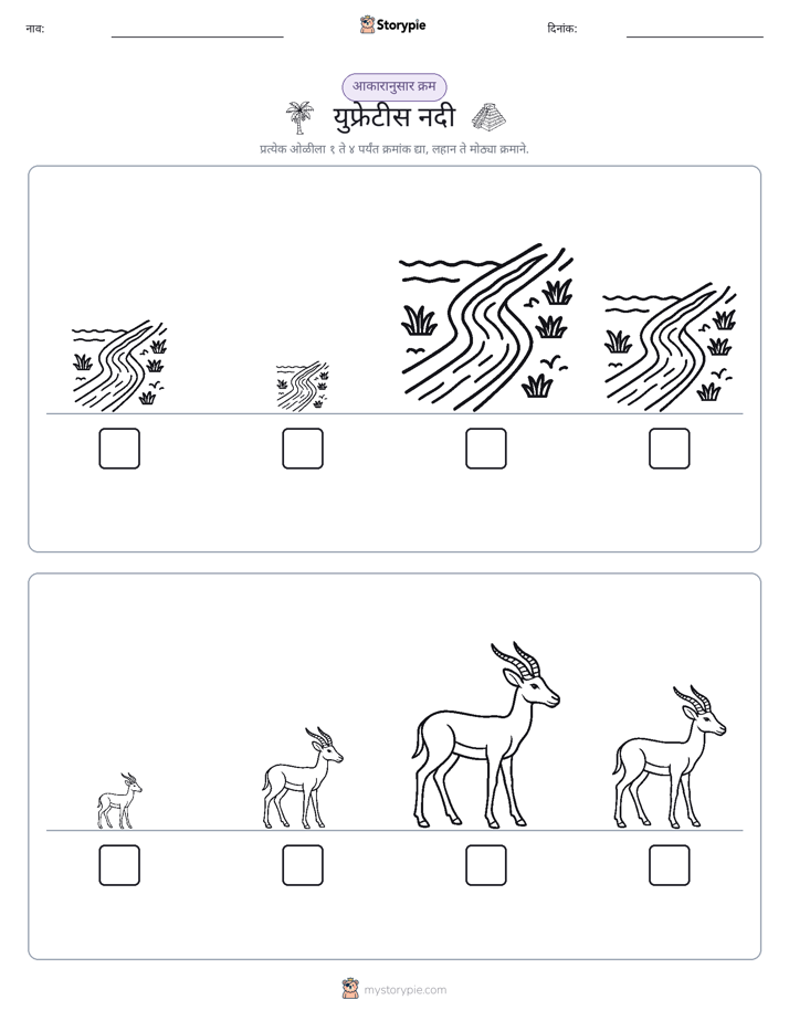 आकार क्रम