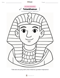 Prabaca lembar kerja cetak Tutankhamun