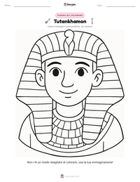 Anteprima della scheda stampabile di Tutankhamon