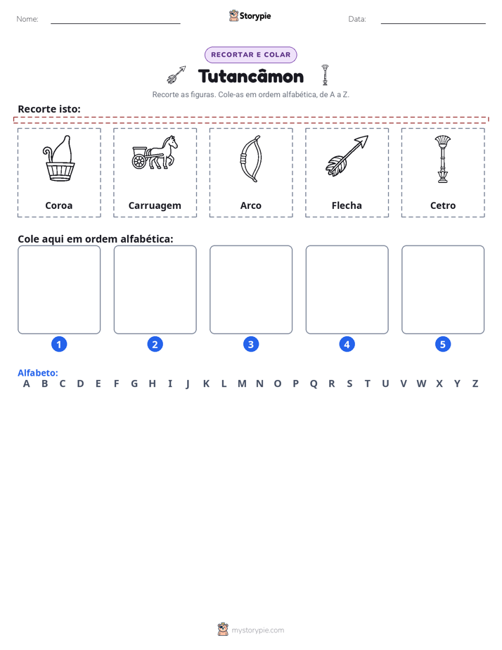 Recortar & Colar Alfabeto