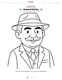 Howard Carter printable worksheet preview
