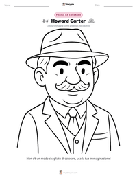 Anteprima della scheda stampabile di Howard Carter