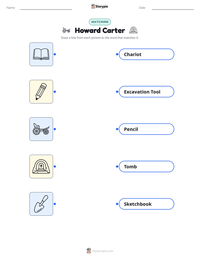 Howard Carter printable worksheet preview