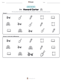Howard Carter printable worksheet preview