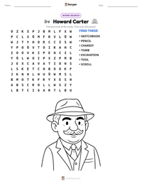 Howard Carter printable worksheet preview