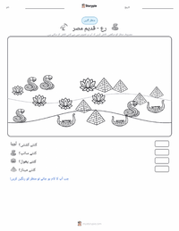 رع - قدیم مصری پرنٹ کرنے کے قابل ورکشیٹ کا پیش نظارہ