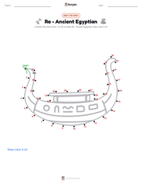 Ra - Ancient Egyptian printable worksheet preview