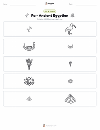 Ra - Ancient Egyptian printable worksheet preview