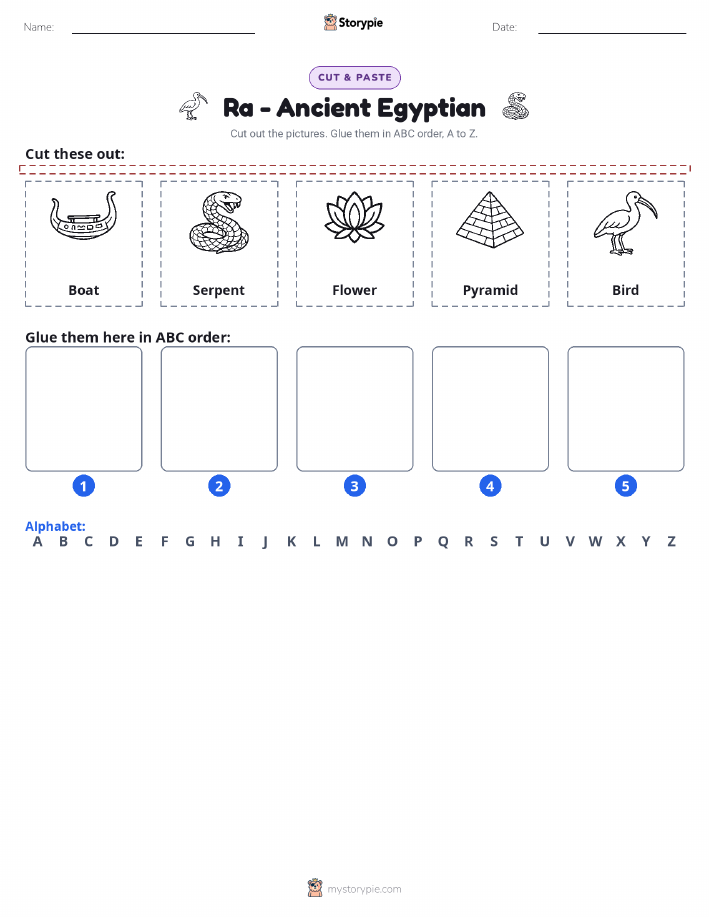 Cut & Paste Alphabet