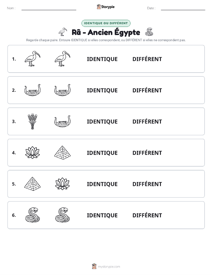 Identique ou Différent