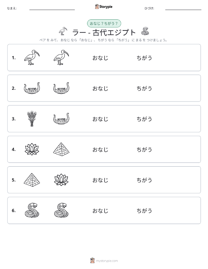 同じか違うか