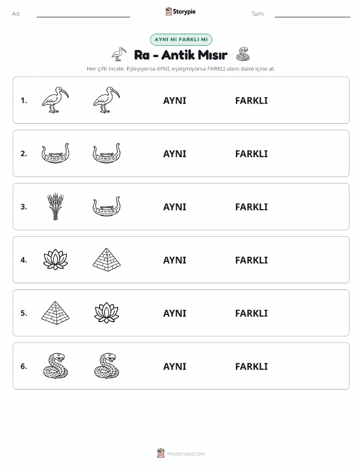 Aynı mı Farklı mı