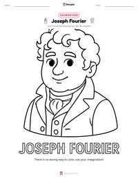 Joseph Fourier printable worksheet preview