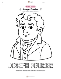 Joseph Fourier yazdırılabilir çalışma sayfası önizlemesi