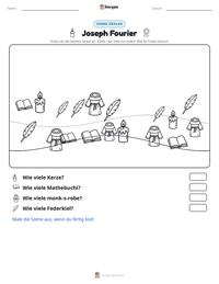 Joseph Fourier druckbare Arbeitsblatt Vorschau
