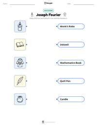 Joseph Fourier printable worksheet preview