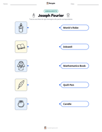 Anteprima della scheda stampabile di Joseph Fourier