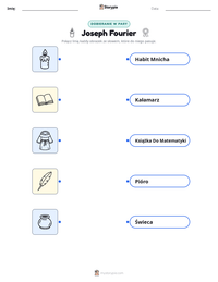 Podgląd drukowalnego arkusza ćwiczeń Joseph Fourier