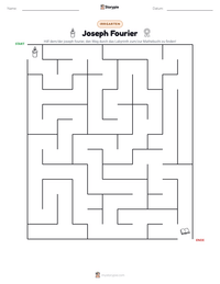 Joseph Fourier druckbare Arbeitsblatt Vorschau