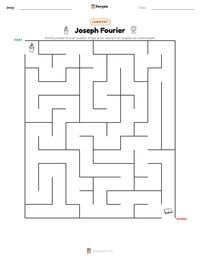 Podgląd drukowalnego arkusza ćwiczeń Joseph Fourier