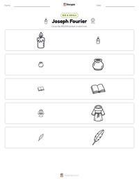 Joseph Fourier printable worksheet preview