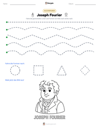 Joseph Fourier druckbare Arbeitsblatt Vorschau