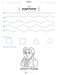 Aperçu de la feuille de travail imprimable Joseph Fourier
